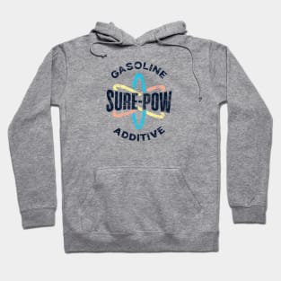 Sure-Pow Gasoline Additive (Logo Only - White Worn) Hoodie